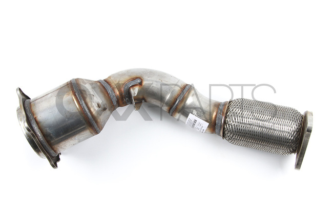 Exhaust pipe with catalyst